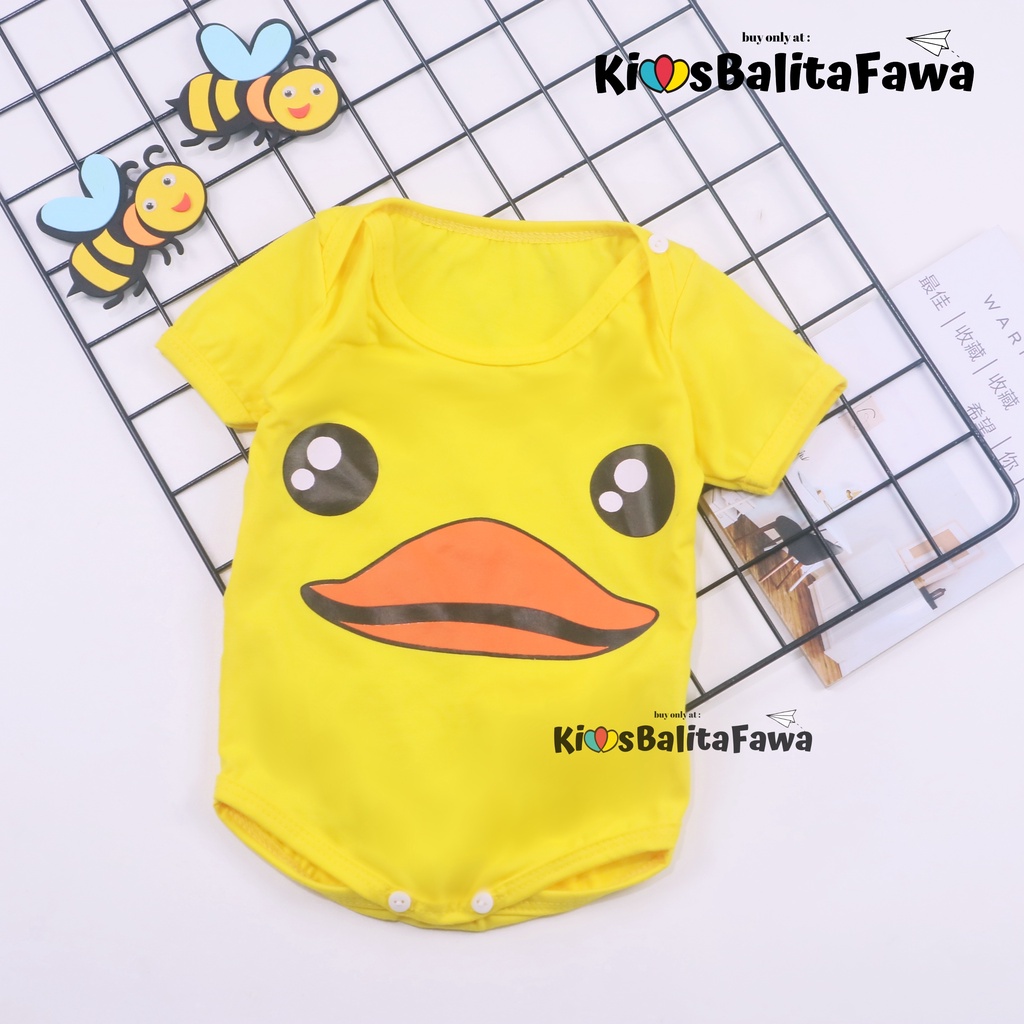 Jumper Cattel Baby New Born 0-6 Bulan / Jumpsuit Lengan Pendek Bayi Perempuan Baju Karakter Import