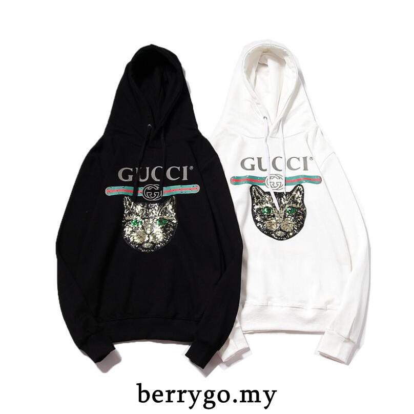 gucci black cat hoodie