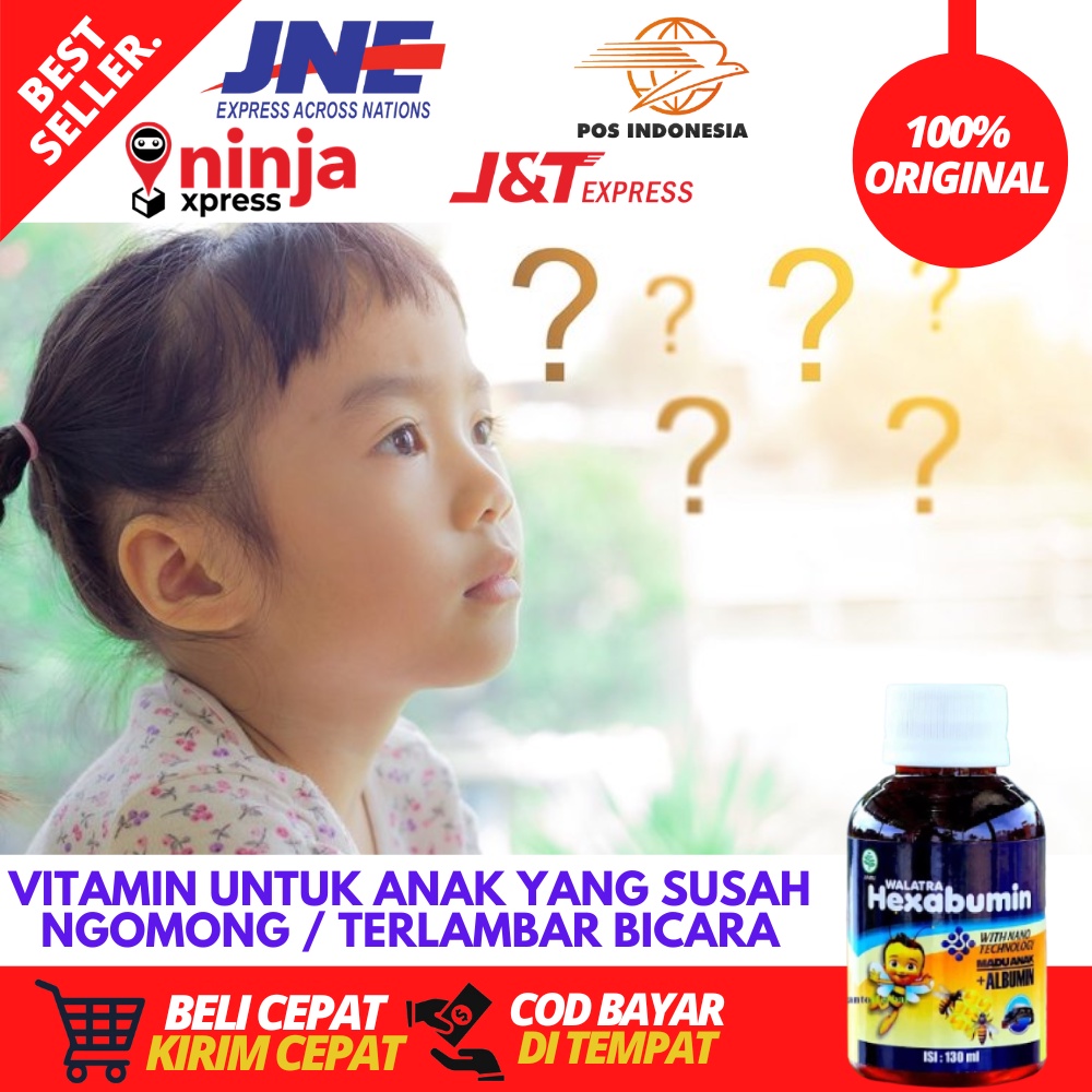 Obat Untuk Anak Susah Ngomong, Terlambat Bicara, Madu Herbal Pelancar Bicara Anak, Vitamin Anak Agar