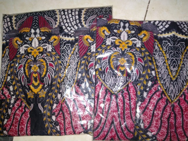 Batik Couple Keluarga Sania Ruffle Ori Ndoro Jowi Dnt Motif Madu Merah Termurah Di Shopee