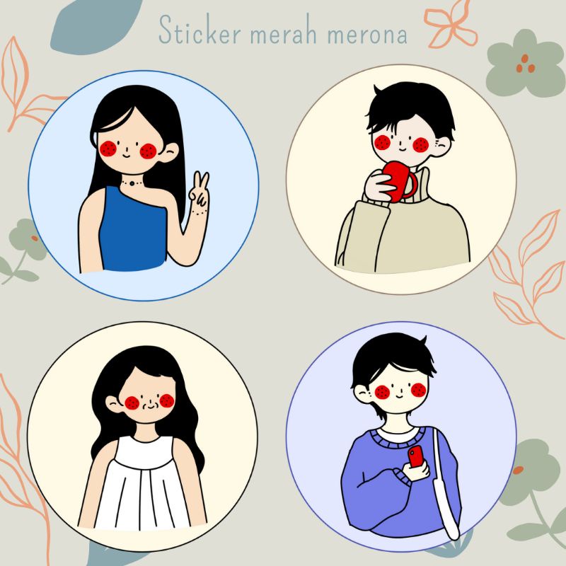 Sticker Gadis Pipi Merona