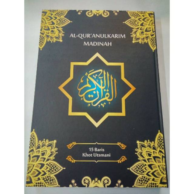 Al Qur'an Madinah ukuran Besar 30x42cm Alquran Khot Utsmani 15 Baris Usmani Jumbo Lansia