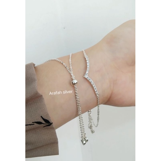 gelang serut perak 925 - gelang serut Fuji - gelang serut aurel