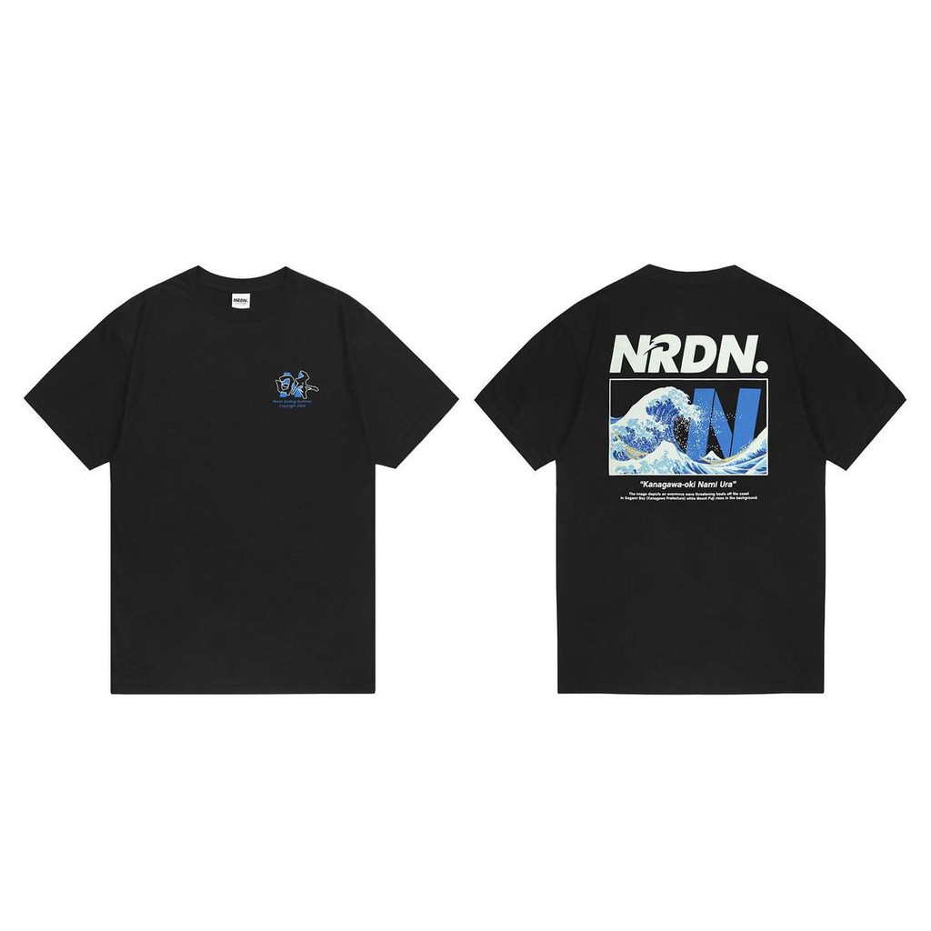 TSHIRT NRDN HOKUSAI WAVE BLACK