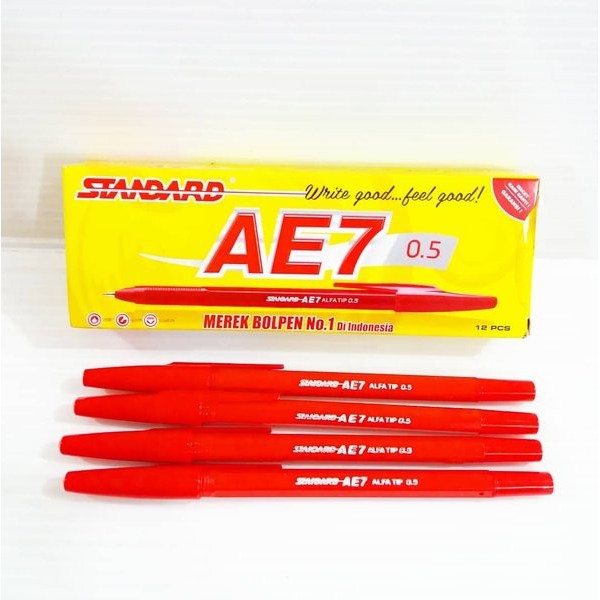 

PULPEN / BOLPEN AE7 FINE RED @ 12 STANDARD 621-082300