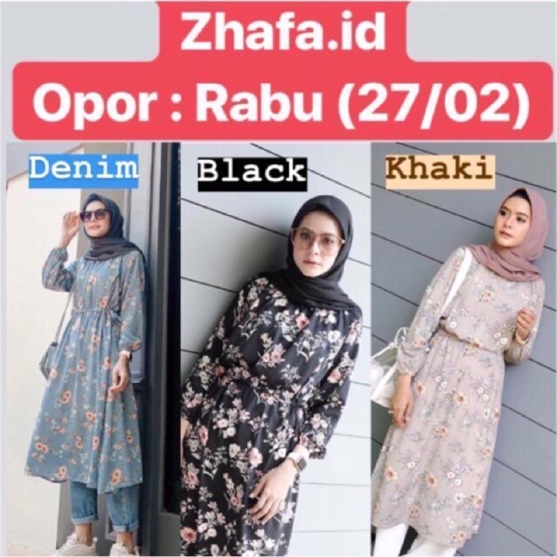 Syafana Tunic Zhafa Id/ Zhafa Official/ Preloved