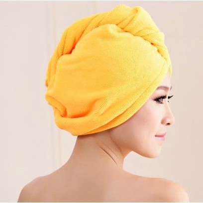 HL0081 Handuk Bandana Pengering Rambut Wanita Headband Towel Microfiber Polos