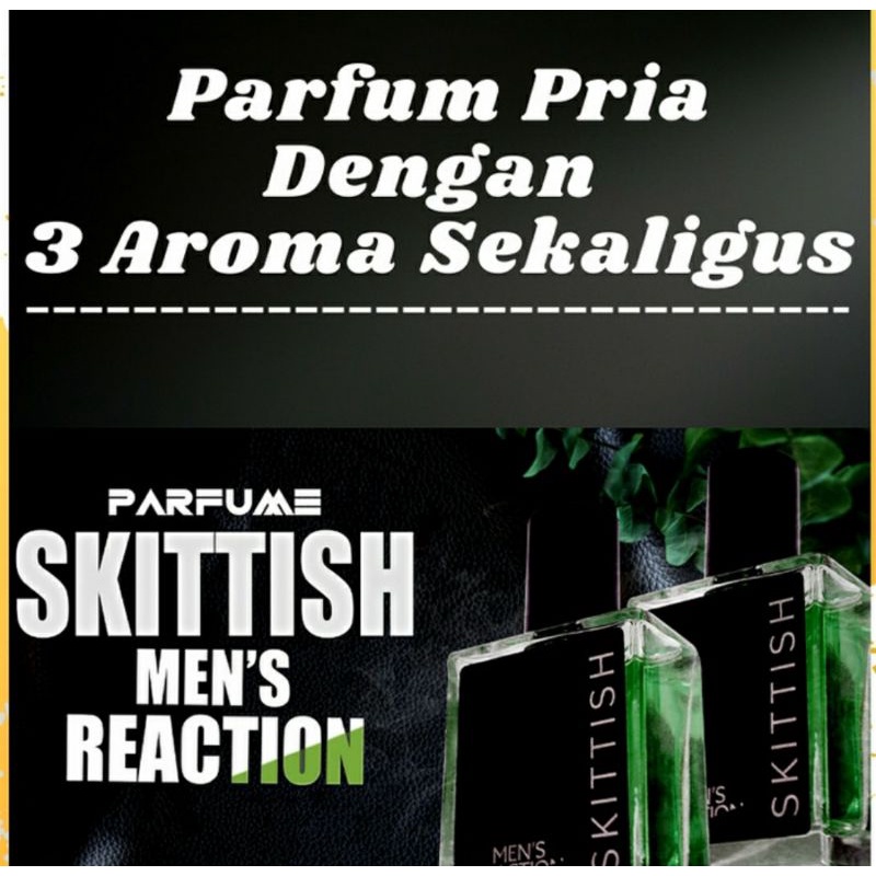 (ORIGINAL &amp; COD)Mens Reaction Parfum Skittish PARFUM PEMIKAT WANITA PENAHLUK WANITA