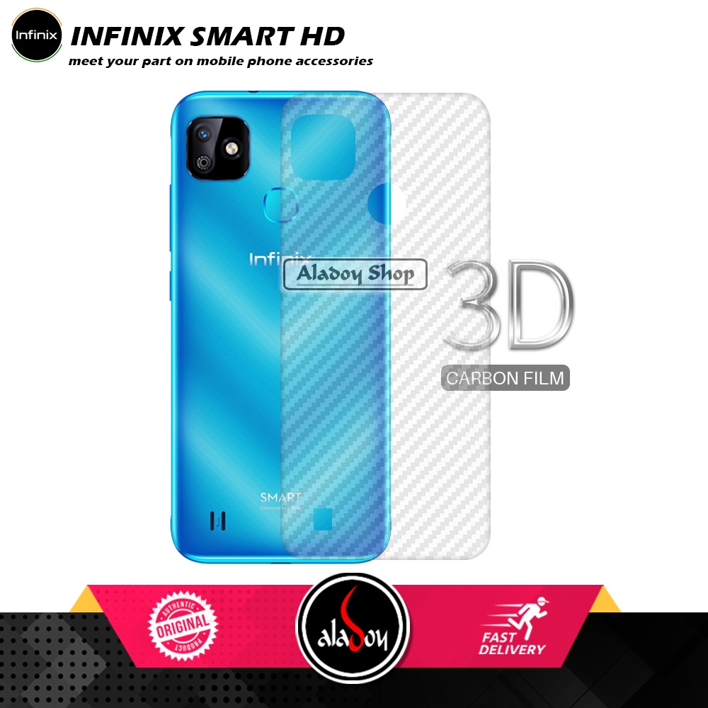 Case INFINIX SMART HD Armor Fusion Transparent Casing Free Skin Carbon 3D