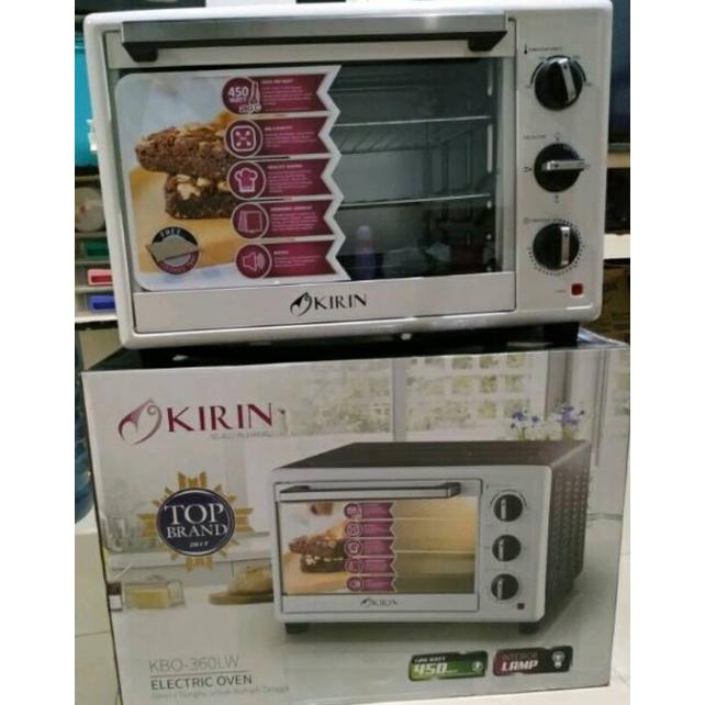 Kirin Oven Listrik 36 Liter 36L Low Watt 450W KBO-360LW KBO 360LW