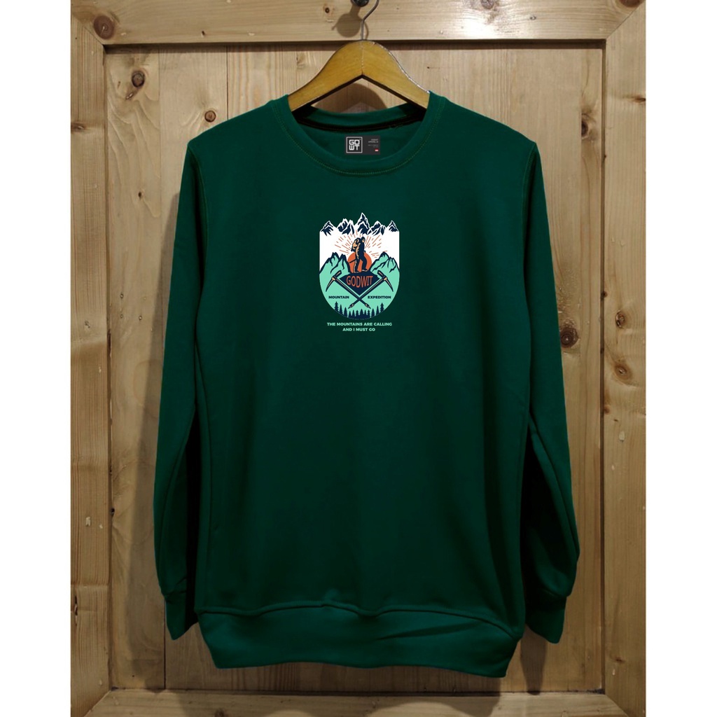 Jaket Distro Sweater GODWIT - Crewneck Japan Original Brand Lokal Bahan Katun CR.029