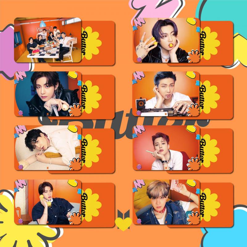 55pcs / set Kartu Foto KPOP BTS Butter Lomo