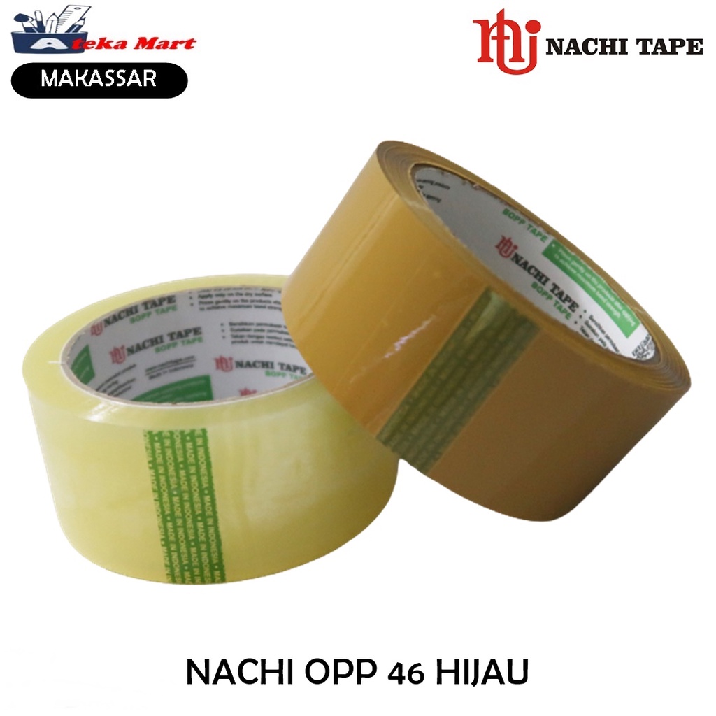 

[1 ROLL] NACHI OPP 46 HIJAU ISOLASI DUS