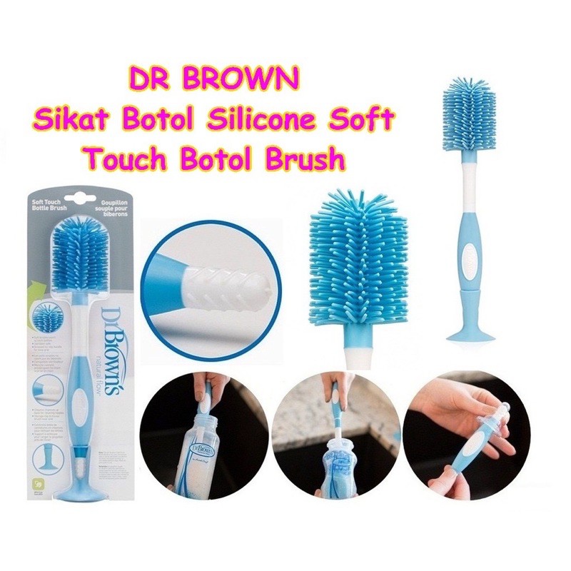 Dr.Brown's Soft Touch Bottle Brush - Sikat Botol Bahan silicone AC055