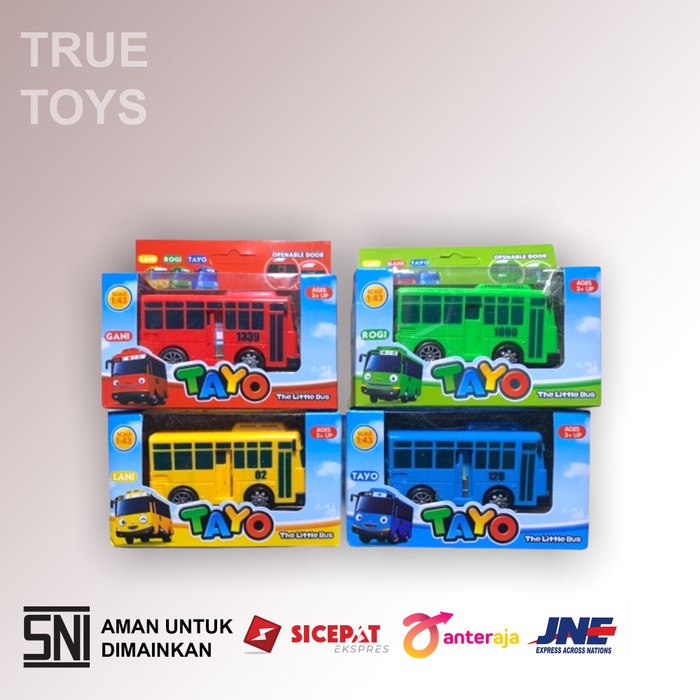 Mainan bus tayo satuan / Bus Tayo ukuran kecil #TRUE TOYS