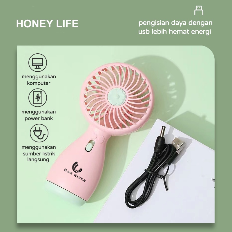 KIPAS ANGIN MINI GENGGAM Cute / Kipas Lipat PORTABLE / Mini Fan