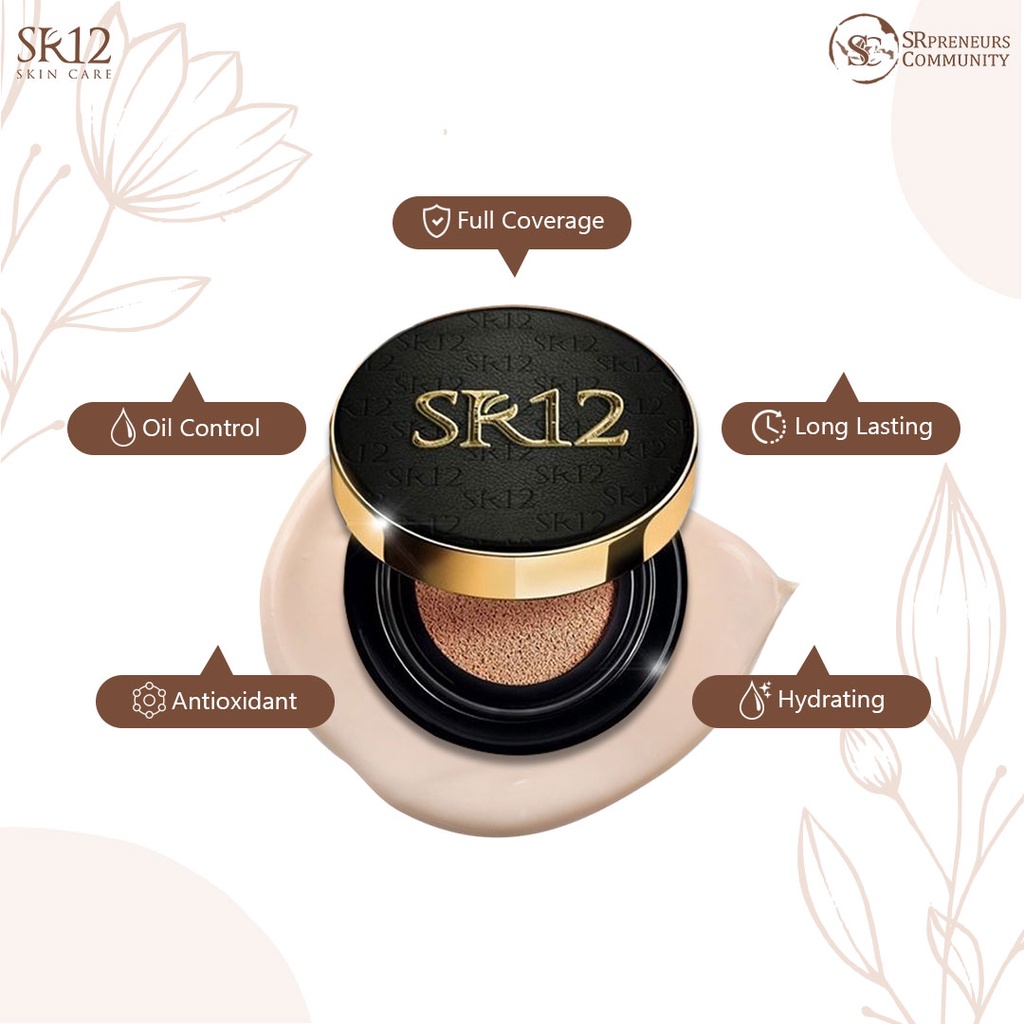 BEST SELLER PERFECT CUSHION SR12 | FULL COVERAGE | OIL CONTROL &amp; LONG LASTING | MENGANDUNG SPF 30 BPOM