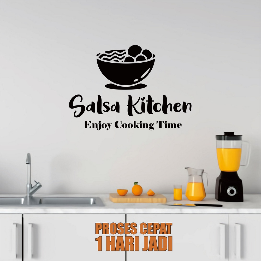 Stiker Sticker Dinding Kitchen/Dapur Custom Cutting Stiker Vinyl Kaca Tembok Keramik 15