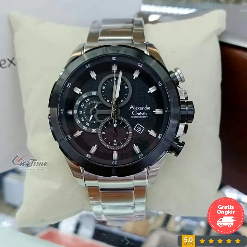 Jam Tangan Pria AC Sport Alexandre Christie / Alexander 6508 MC Chronograph 100% Original