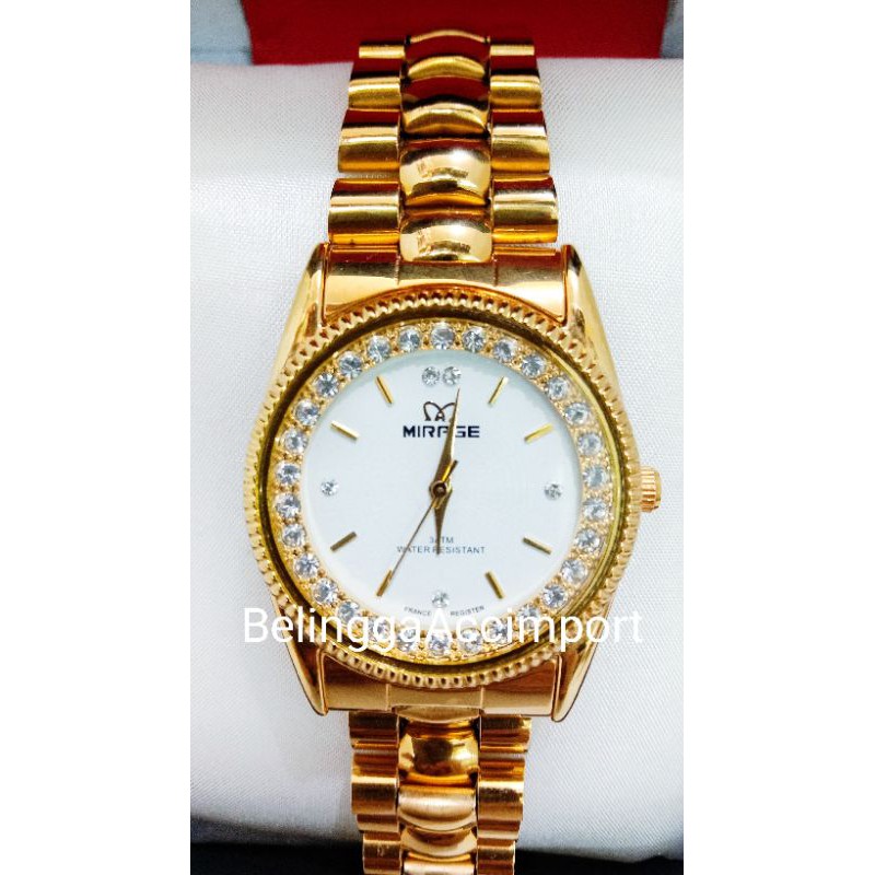 JAM TANGAN MIRAGE WANITA 100% ORIGINAL 1579