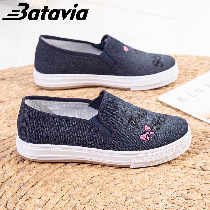 Penanganan Sisa  Batavia Sepatu  kanvas terbaru sepatu wanita kualitas pertama kasual fashion datar murah nyaman  F16 F17 F18 F19