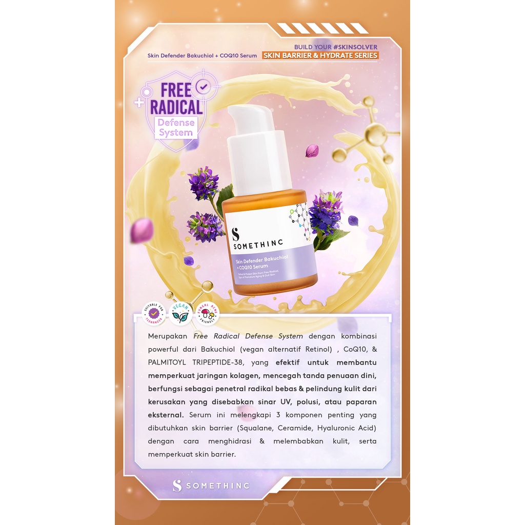 Somethinc Skin Defender Bakuchiol + COQ10 Serum