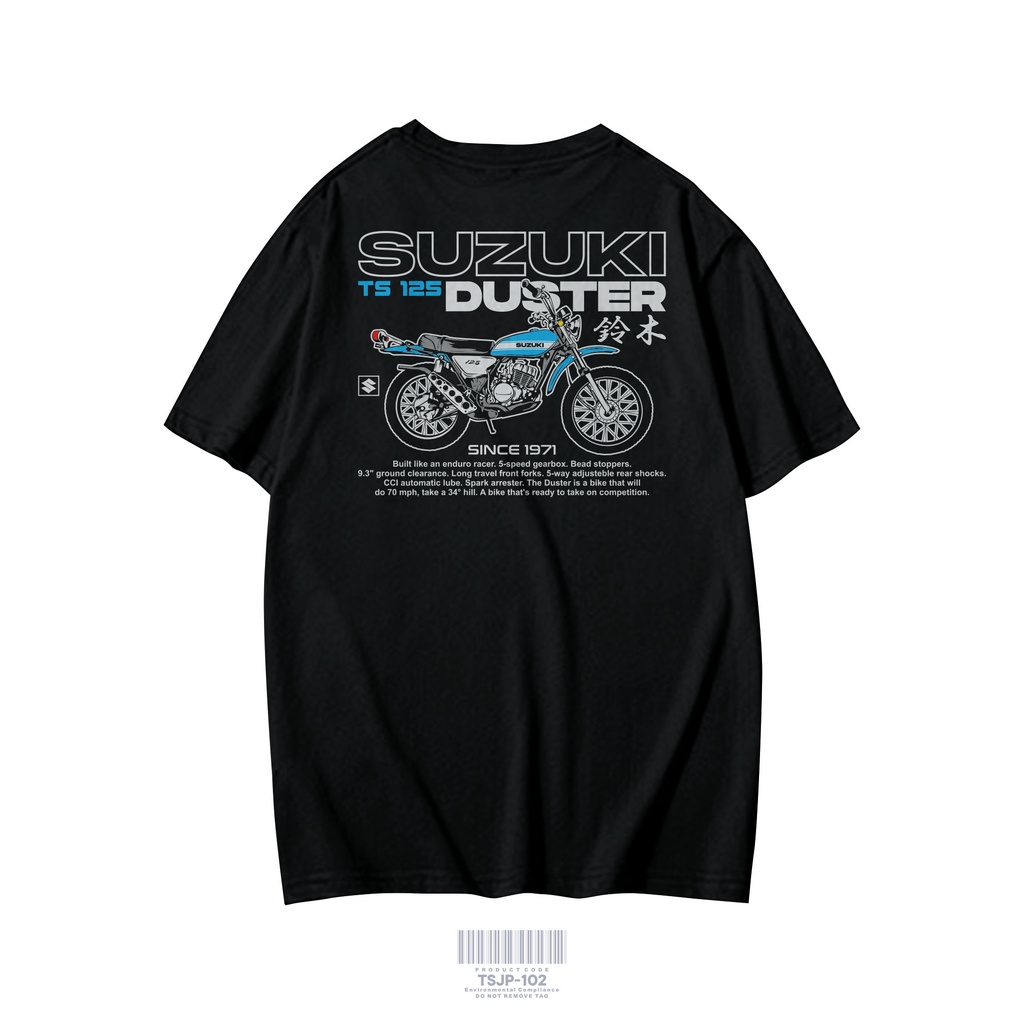 KAOS DISTRO SUZUKI TS 125 DUSTER BAJU RIDER PREMIUM