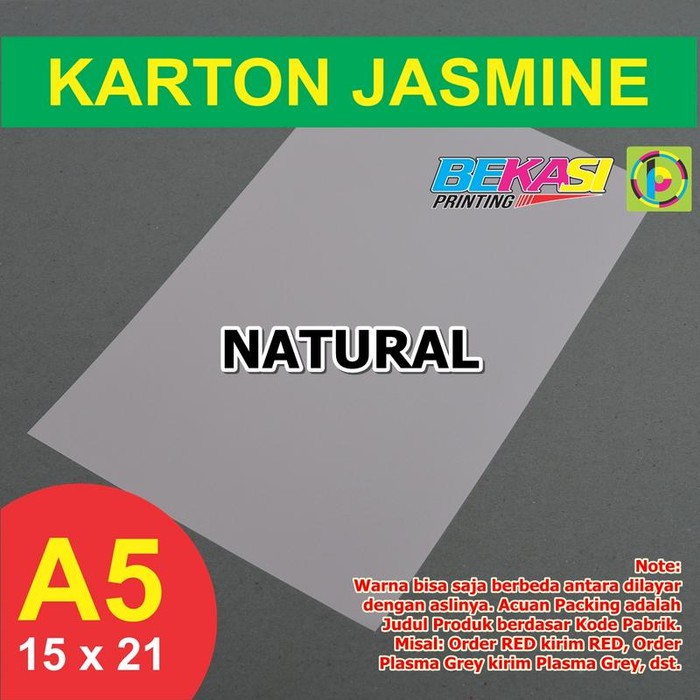

Jual Kertas Karton Jasmine A5 - NATURAL terbaik