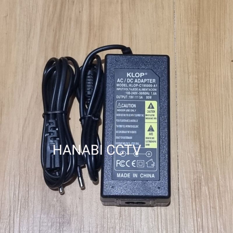 Adaptor 19v 5a Jc Dc Umum + Kabel AC 8