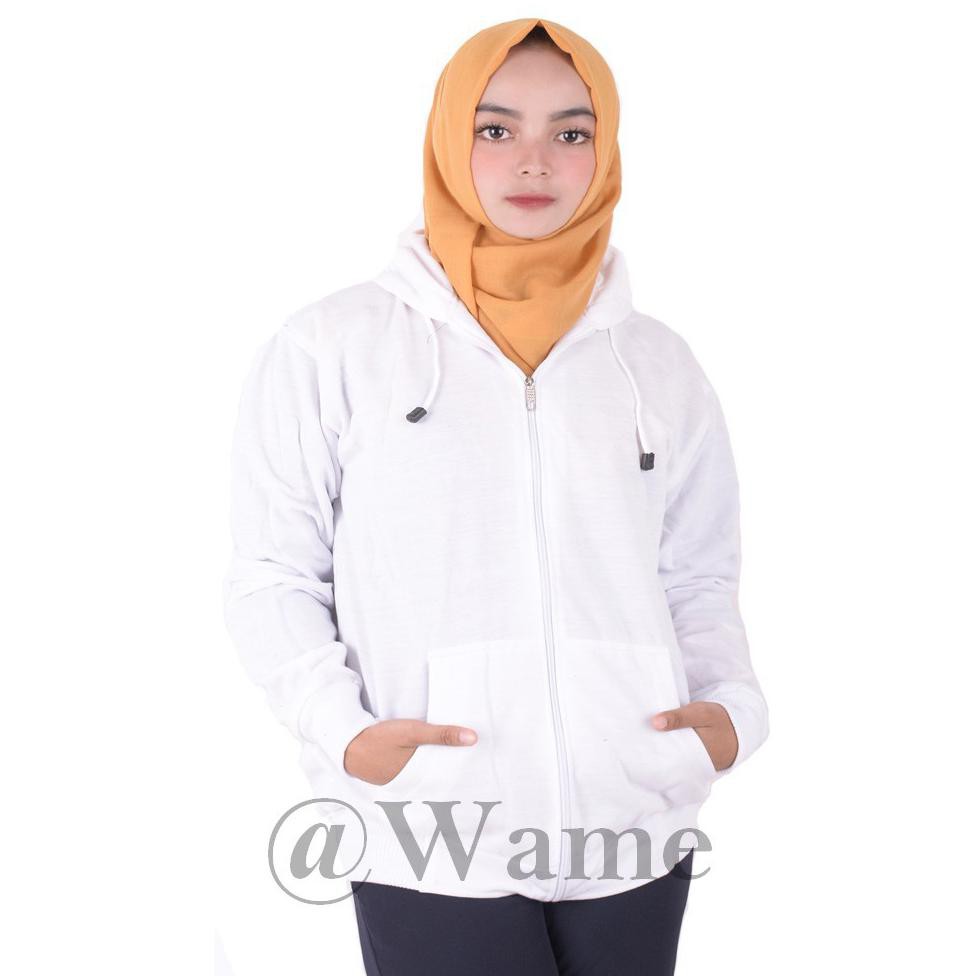 JAKET ZIPPER POLOS HOODIE M,L,XL,XXL PRIA WANITA PUTIH WAME POLOS BAPAK ANAK JEANS LEVIS