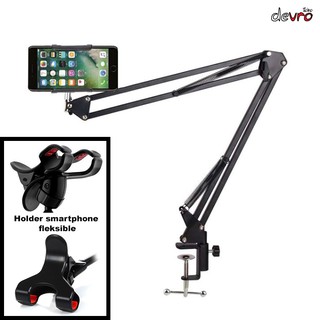 Stand HP - Holder Smartphone Model Boom Arm Table Lazypod Stand - D9