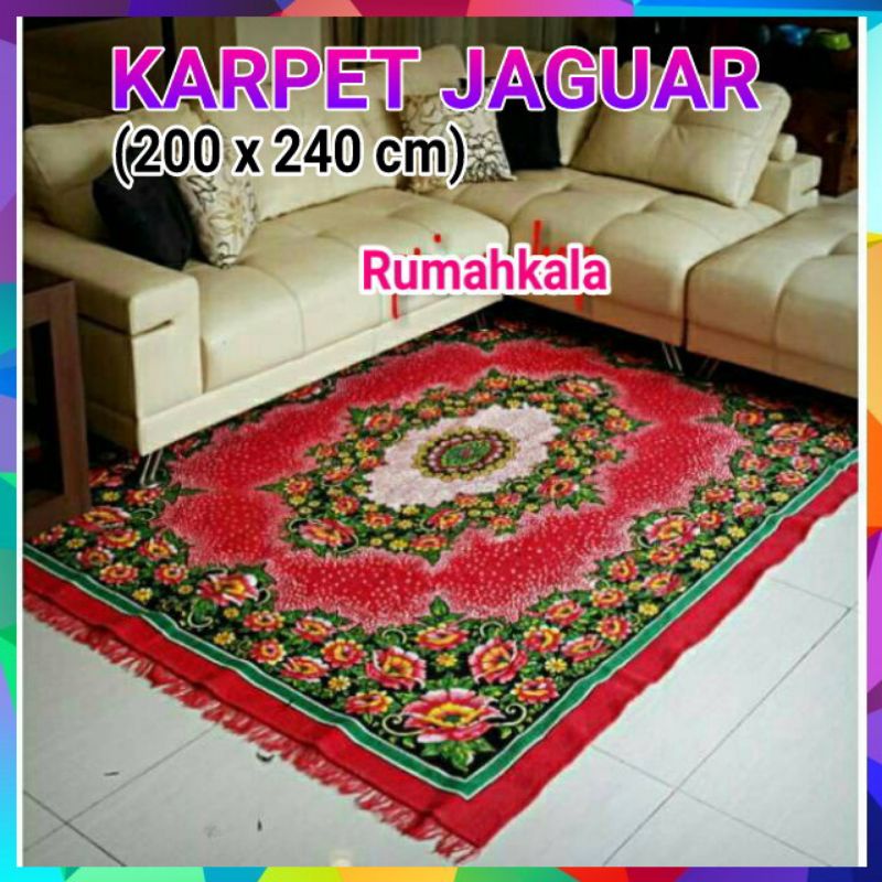 (PREMIUM) KARPET JAGUAR / TIKAR PERMADANI UKURAN 200X240/KARPET RUANG TAMU / KARPET JAGUAR TEBAL/KAR