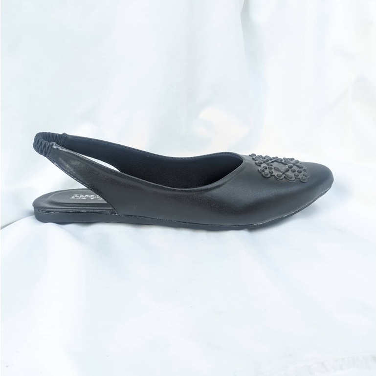 SAKAKI - Sepatu Flat shoes Wanita Sepatu Flatshoes Perempuan Black Series Slip-On, Mules &amp; Mary Janes SK-17