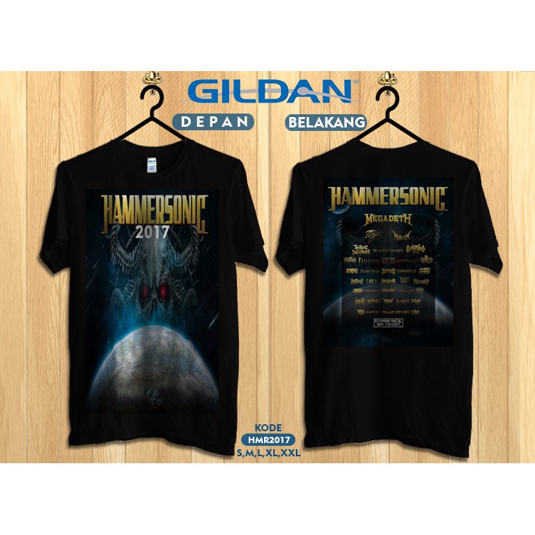 Kaos hammersonic 2017 original gildan softstyle (hammersonic 2017 tshirt)