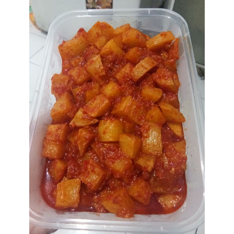 

Balado kentang 250-300 gram FRESH bukan frozen