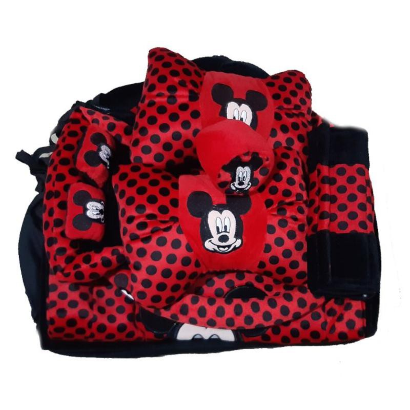  sarung  jok  18 in 1 khusus agya ayla Mickey Mouse Shopee 