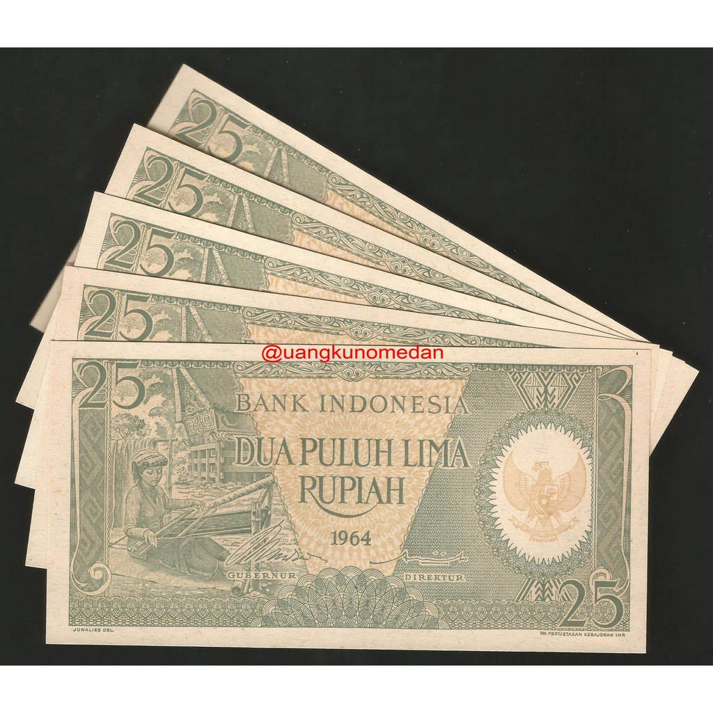 Uang Kuno 25 Rupiah Pekerja 1964