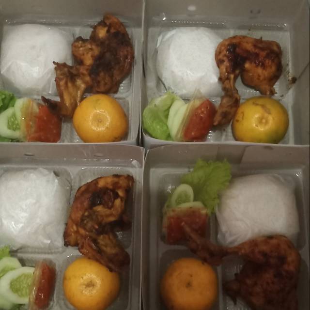 Paket nasi kotak ayam bakar nasi box ayam bakar untuk