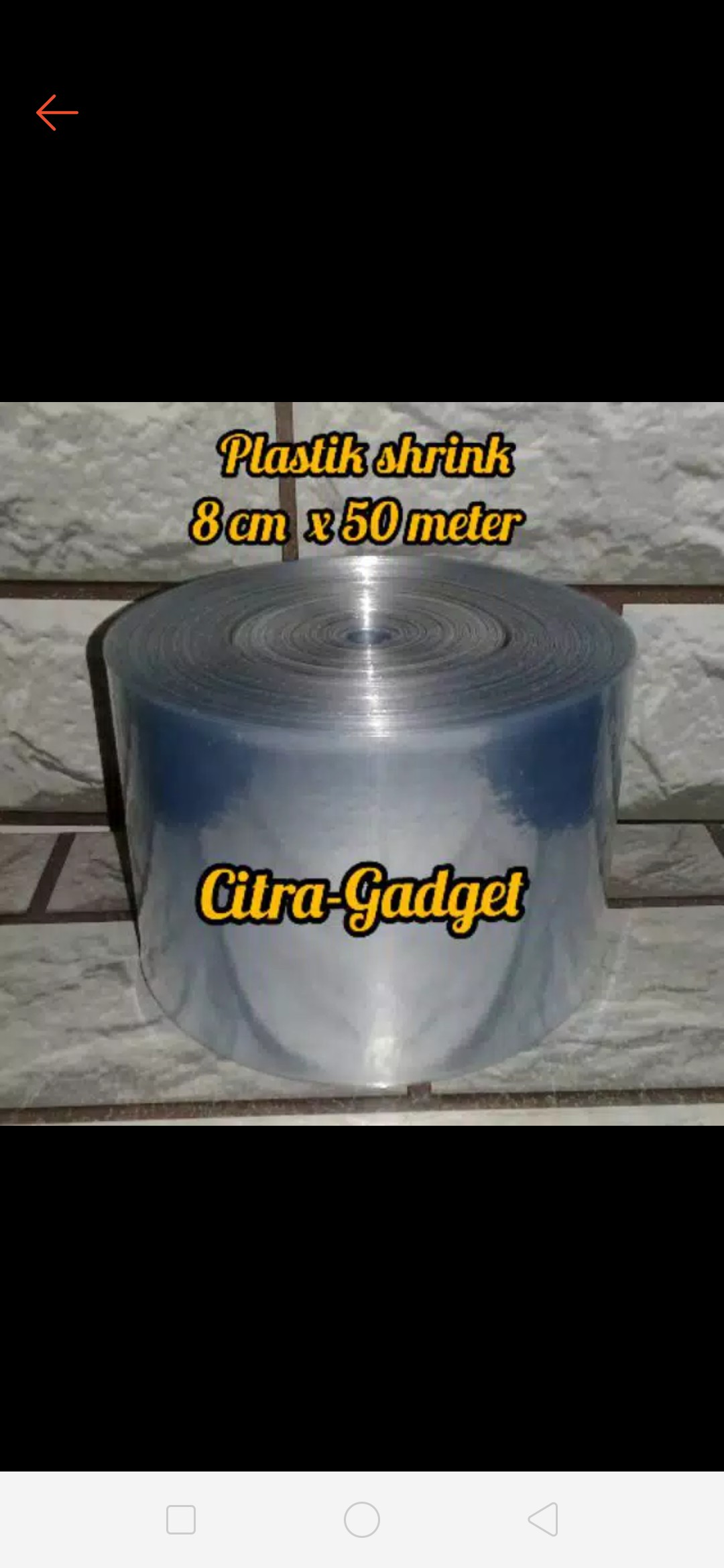 Plastik Segel / Plastik Shrink 8cm X 50meter