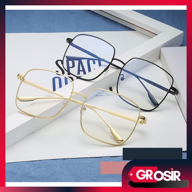 Grosir - F547 Kacamata Petak / Kacamata Style Korea / Bingkai Retro Petak / Eyeglasses Import