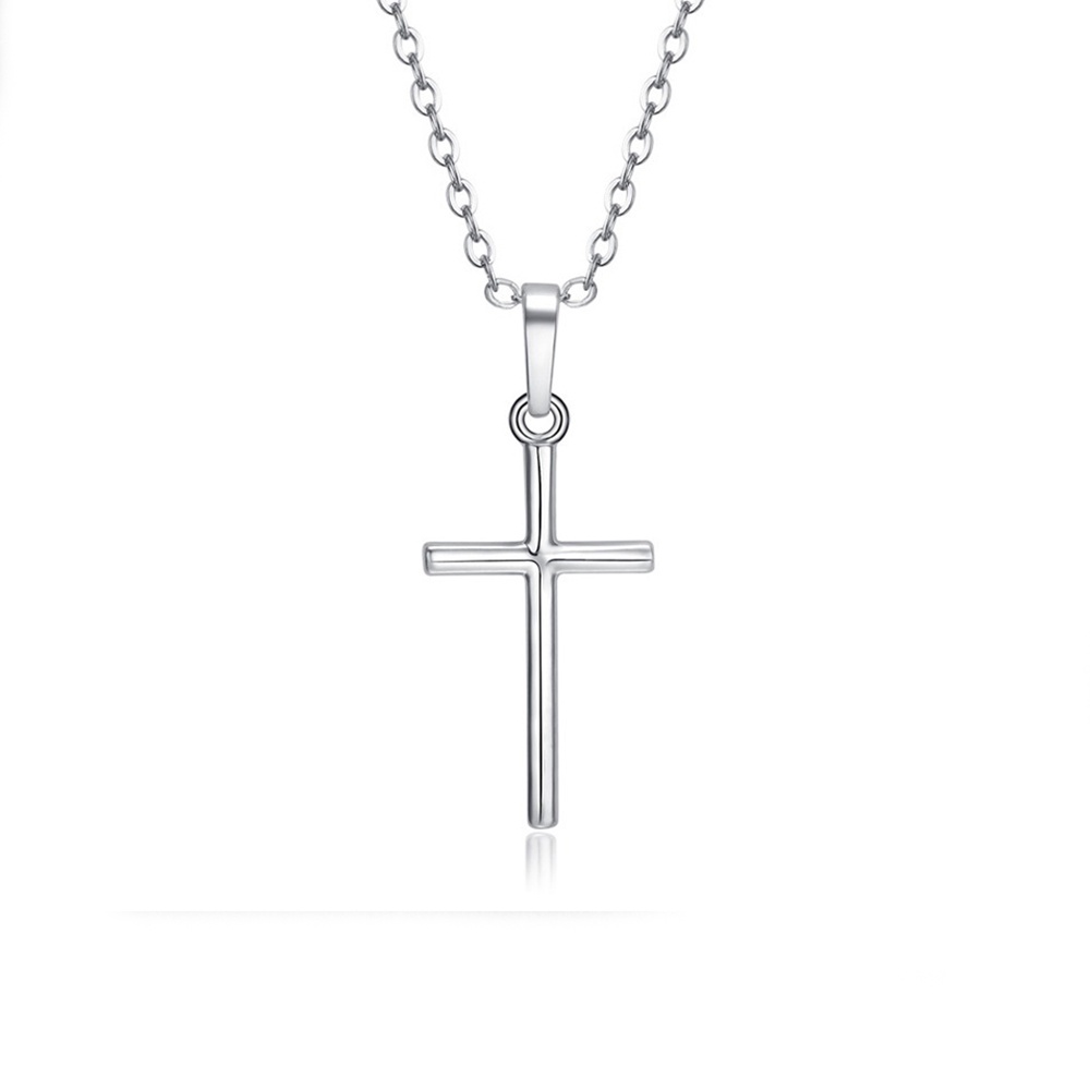 2022 Kalung Rantai Liontin Salib Gaya Vintage Untuk Pria / Wanita