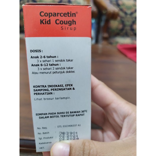 coparcetin kid cough sirup
