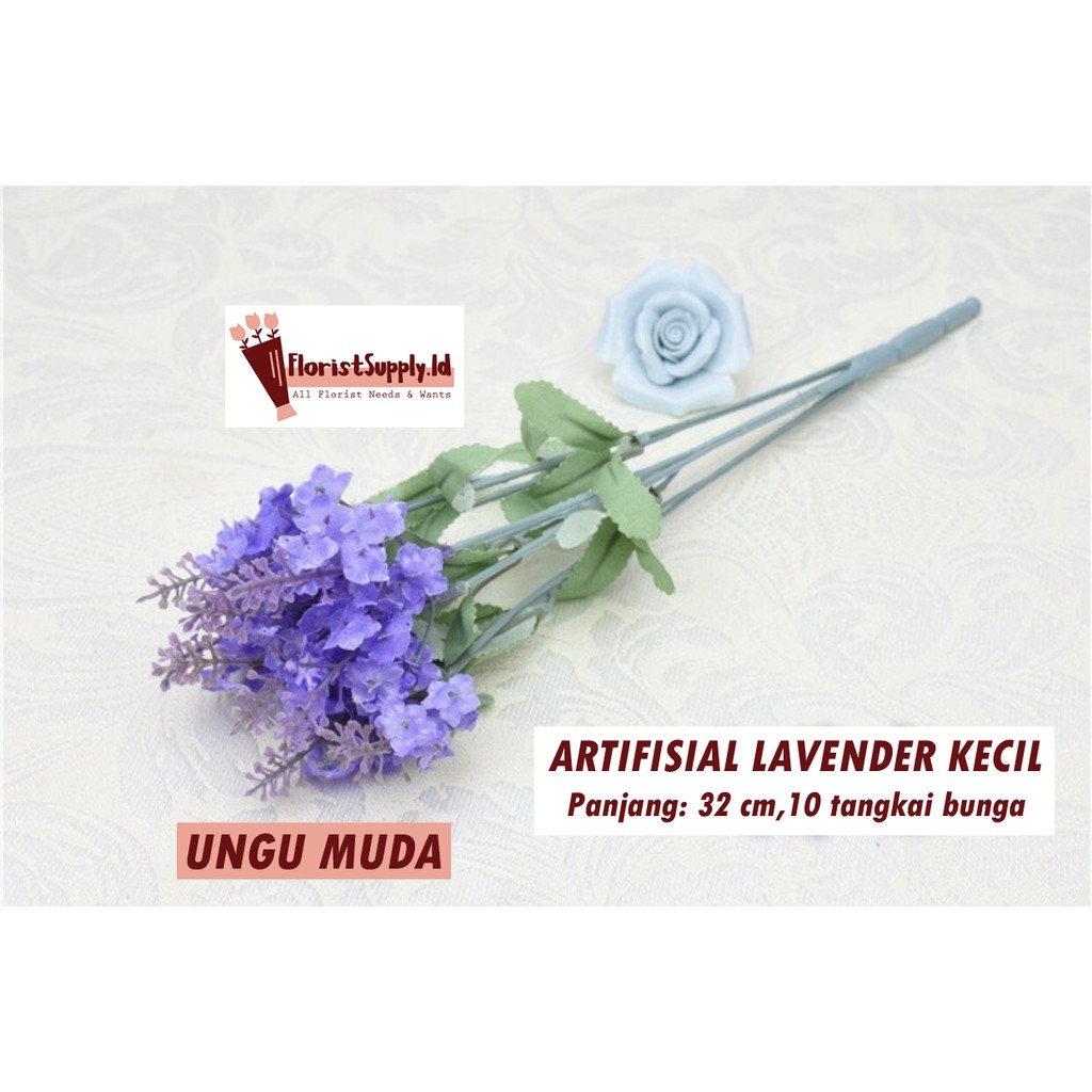 [10 tangkai] Arifisial Lavender Kecil / Bunga Plastik