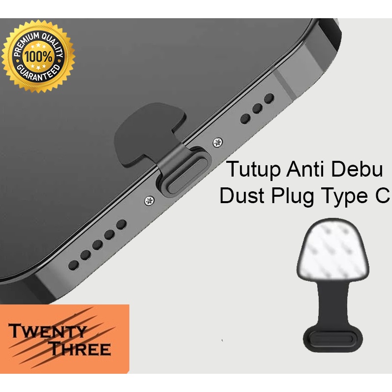 Tutup Penutup Port Lubang Lobang Charger Anti Debu Dust Plug Type C Tipe C
