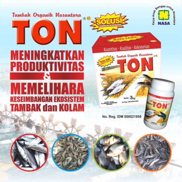 TON 3Kg PUPUK TAMBAK ORGANIK VITAMIN IKAN, UDANG, DLL ORIGINAL NASA