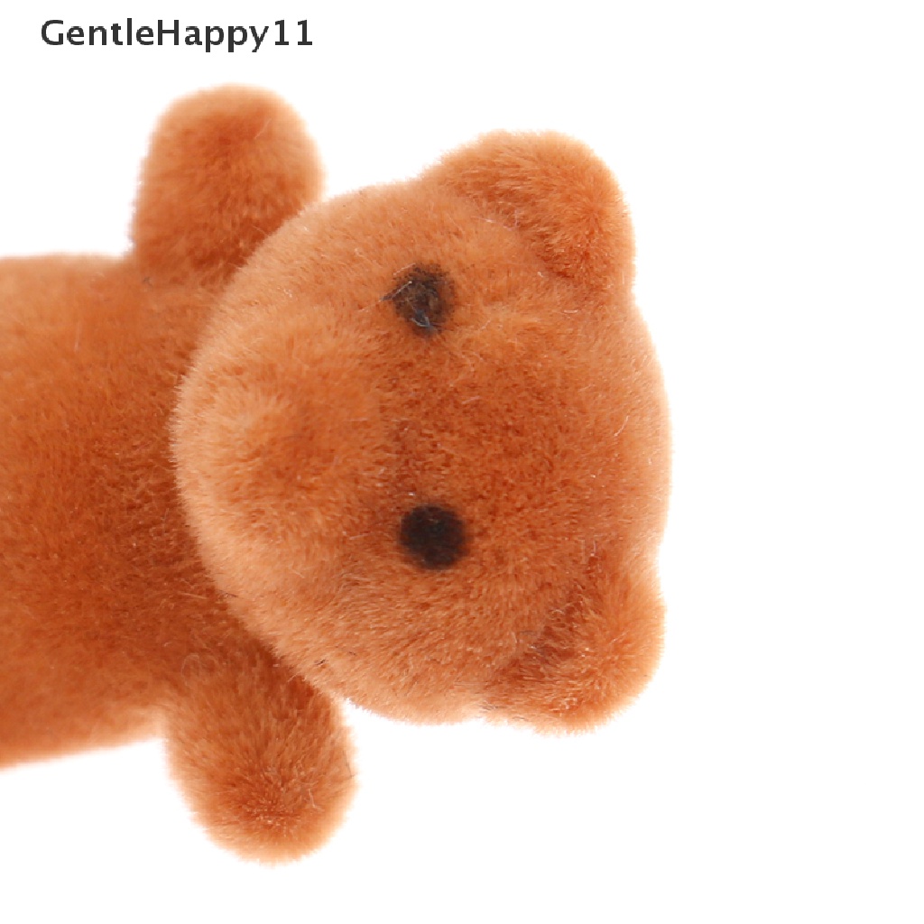 Gentlehappy 1pc Mainan Miniatur Beruang Mini Skala 1: 12 Untuk Dekorasi Rumah Boneka