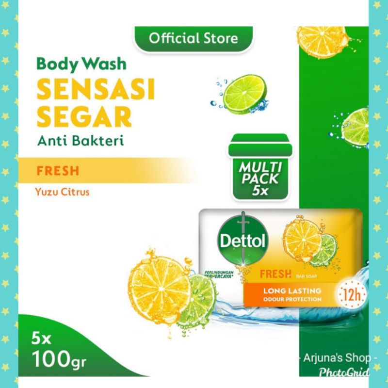 Sabun Batang DETTOL Bundle Besar 5 x 100gr