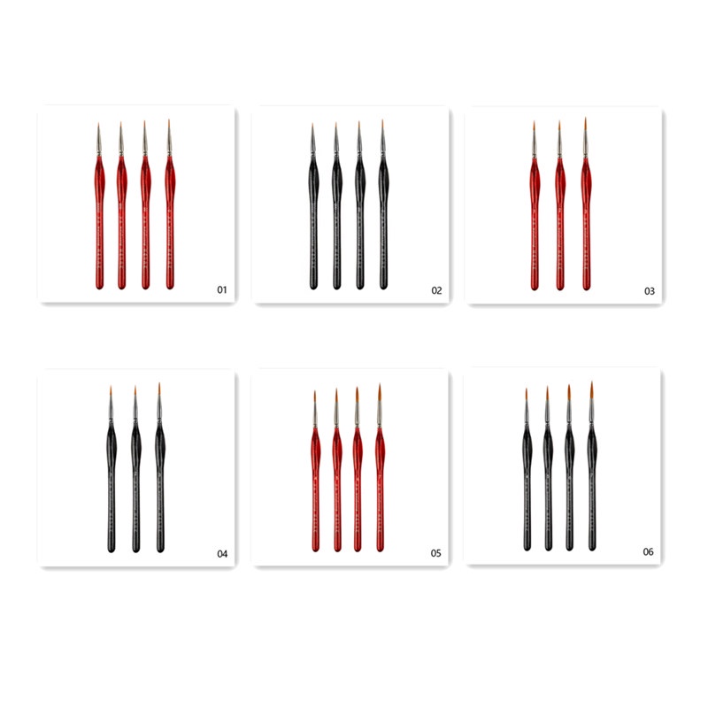 TK Numbers Brushes Set Gouache Oil Painting Sketch Brushes Artistic Accessories Painting Supplies Sketch Pen