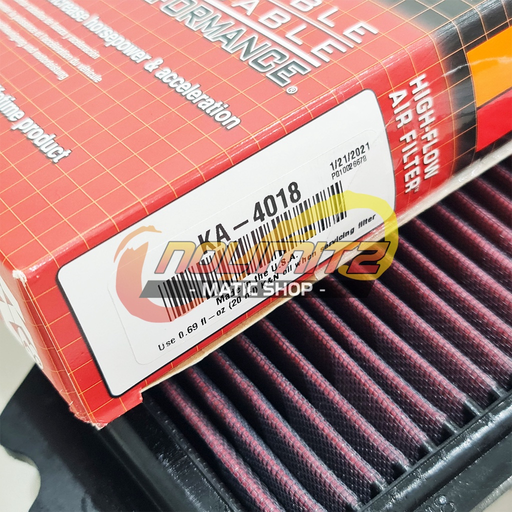 Air Filter Udara Racing K&amp;N KNN Kawasaki Ninja ZX25R 250 FI 2018