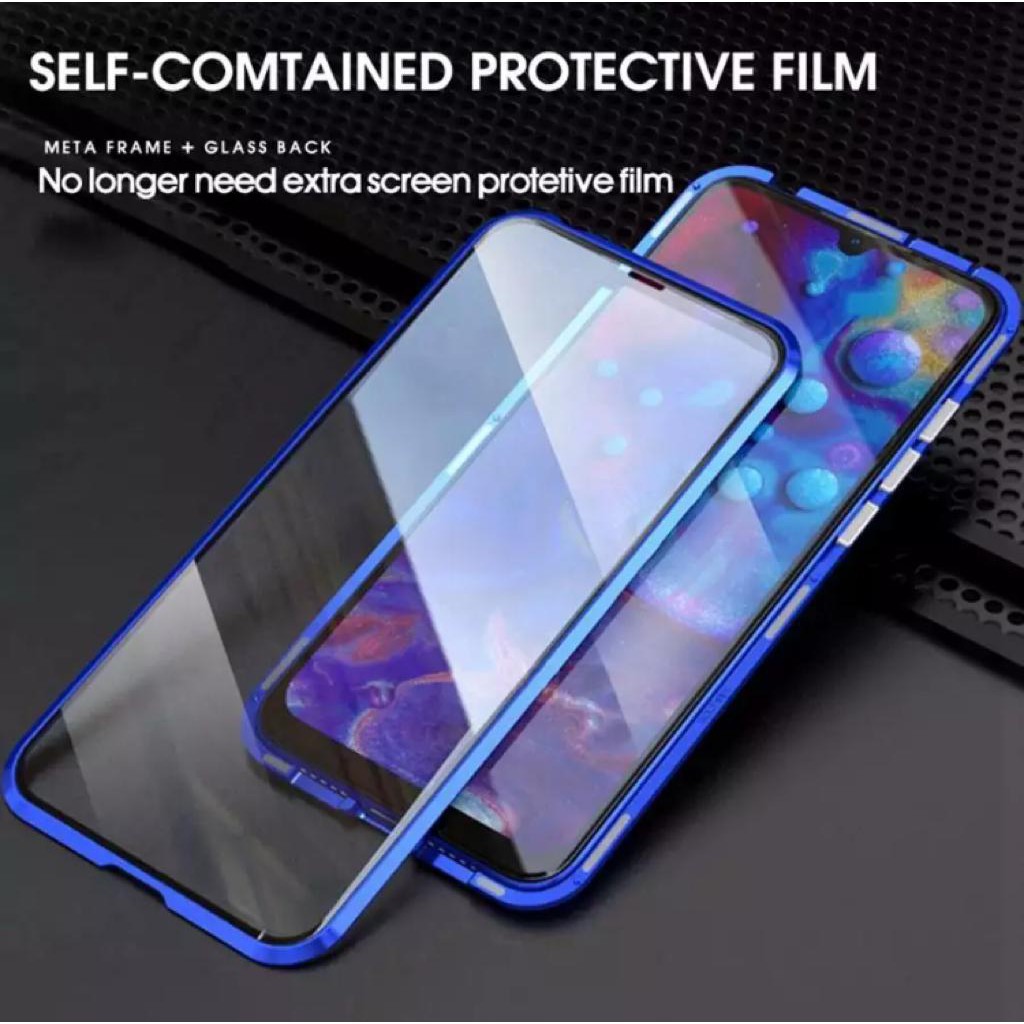 Case Xiaomi Redmi 9 / Note 9 / Note 9 Pro Magnetic Double Glass Tempered Hard Case